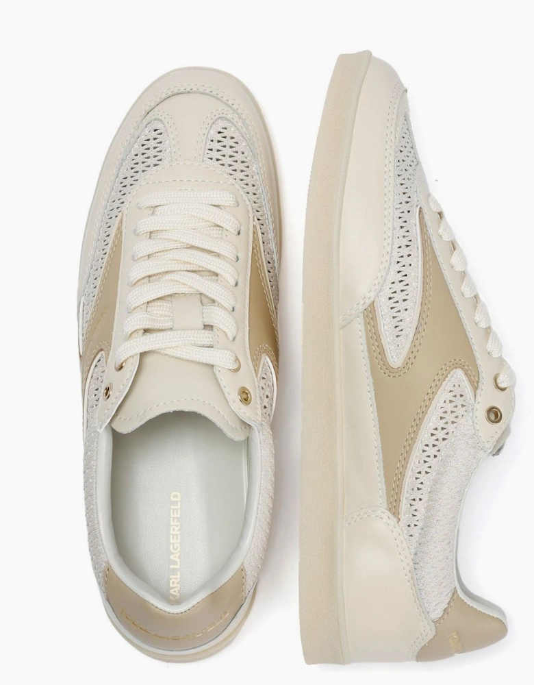 Karl Lagerfeld Kandidate Mesh Mix Women's Cream Trainers