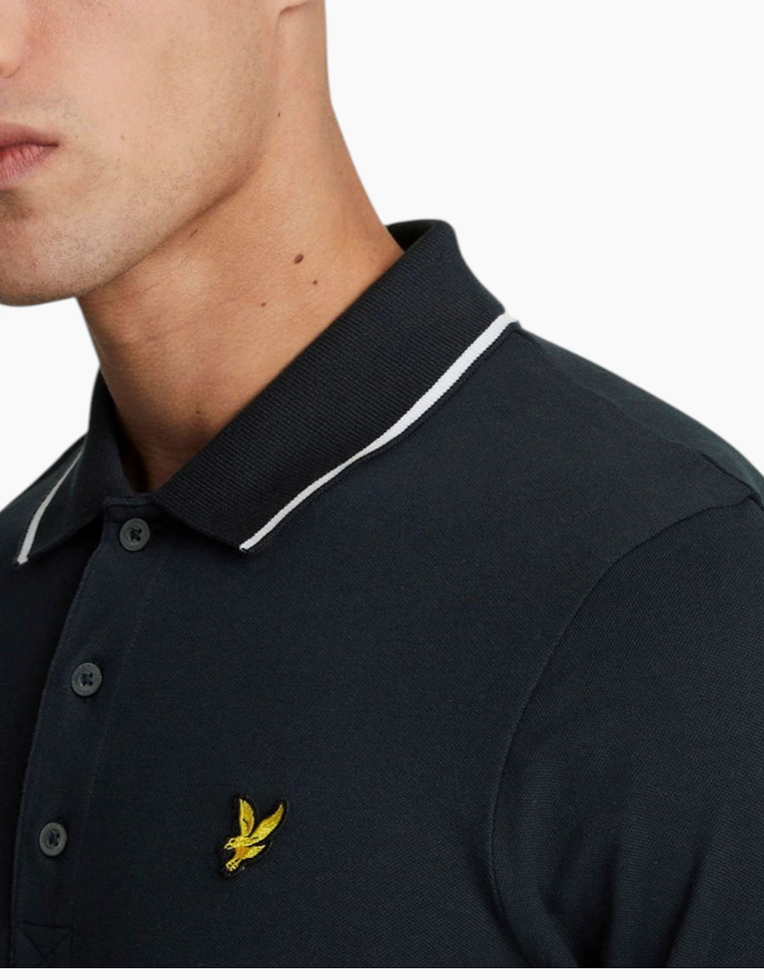 Lyle & Scott Mens Polo Shirt Tipped Short Sleeve Tee