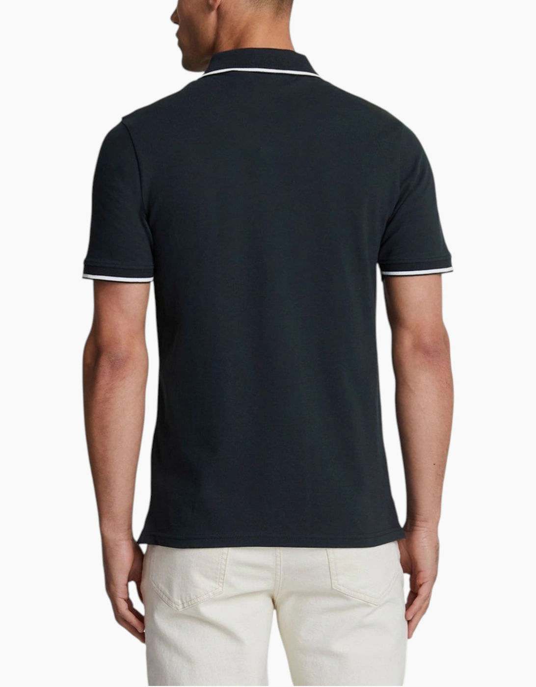 Lyle & Scott Mens Polo Shirt Tipped Short Sleeve Tee