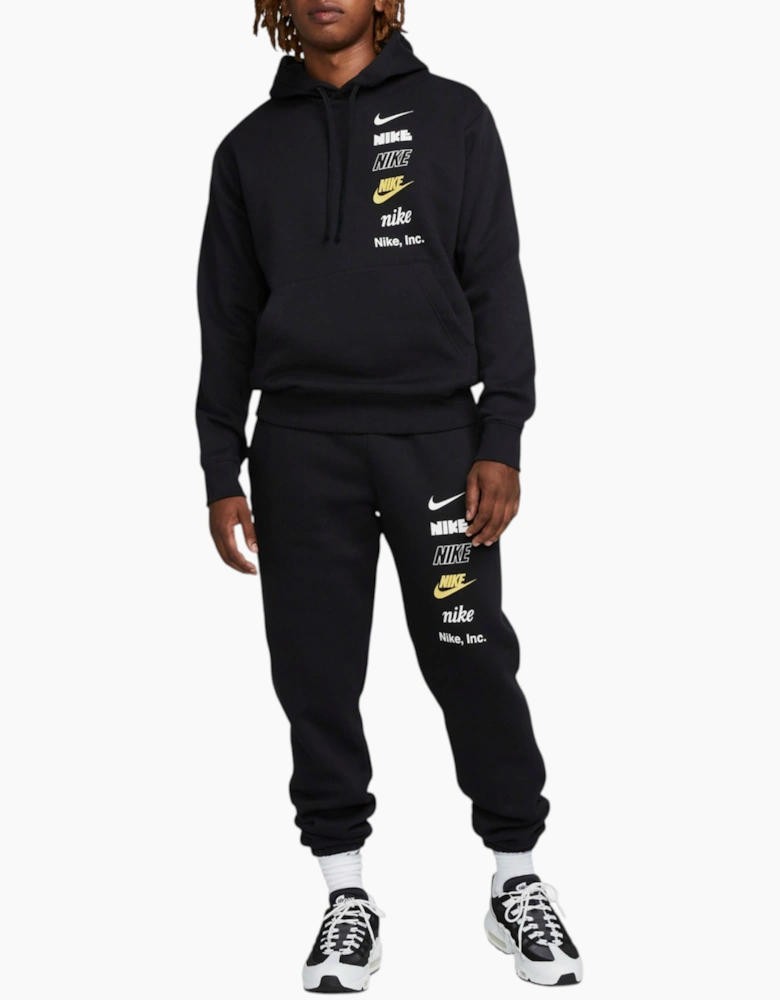 Nike Mens Tracksuit Club BB Stacked Pullover Fleece Hoodie Winter