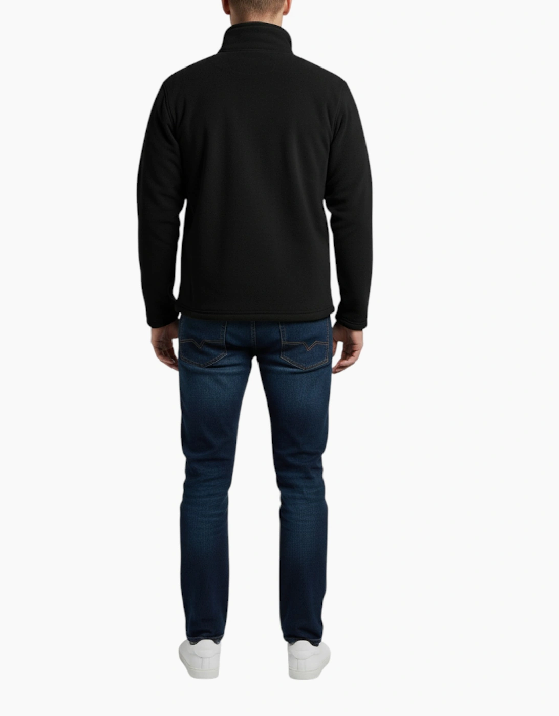 F&F Mens Fleece Jacket Full Zip Sherpa Sweat Jacket