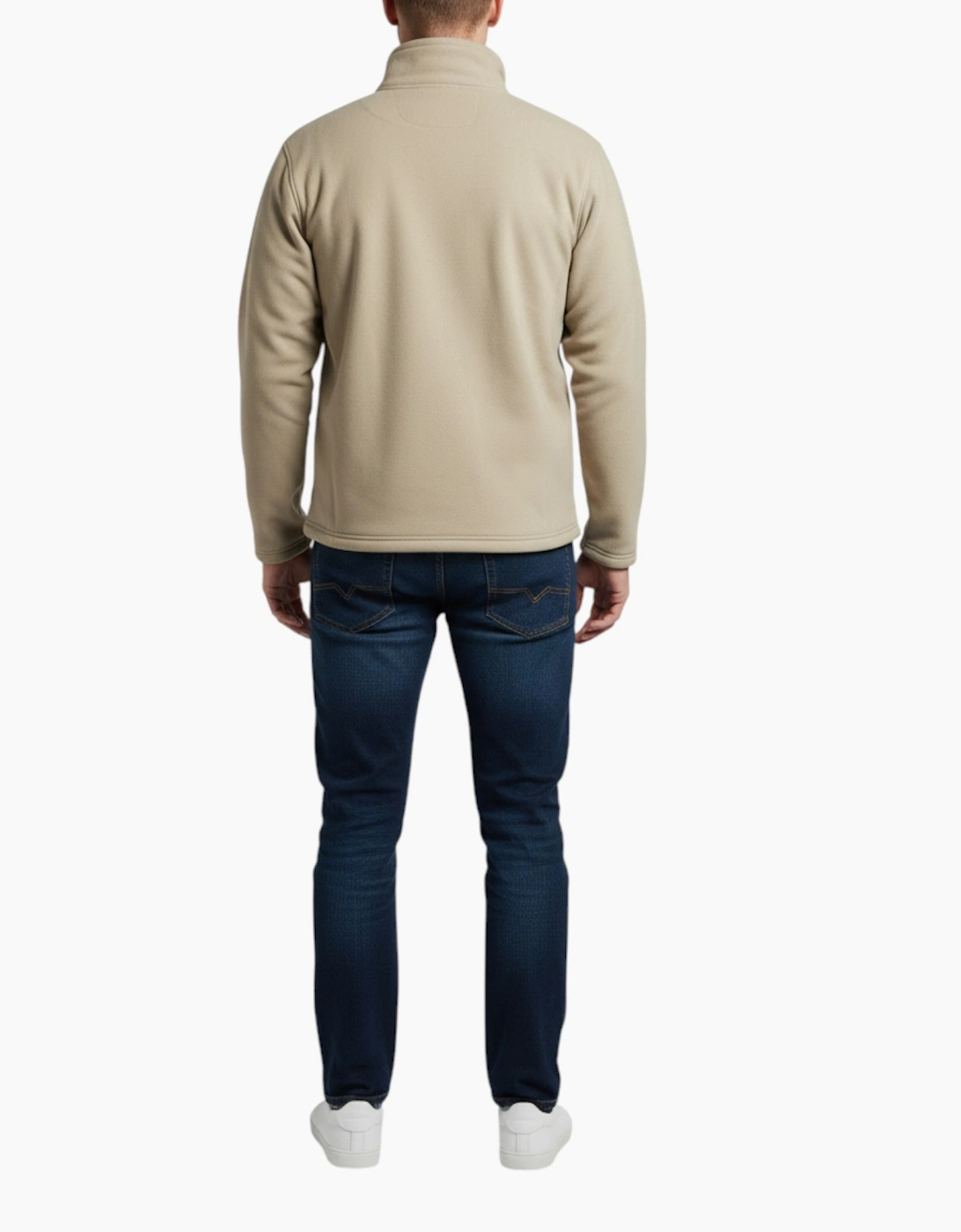 F&F Mens Fleece Jacket Full Zip Sherpa Sweat Jacket