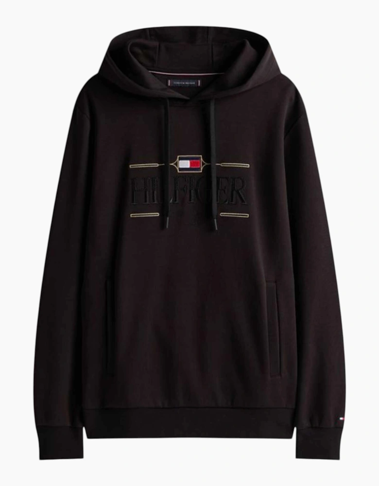 Tommy Hilfiger Mens Hoodies Tonal Logo Embroidery Casual Cotton Long Sleeve Top