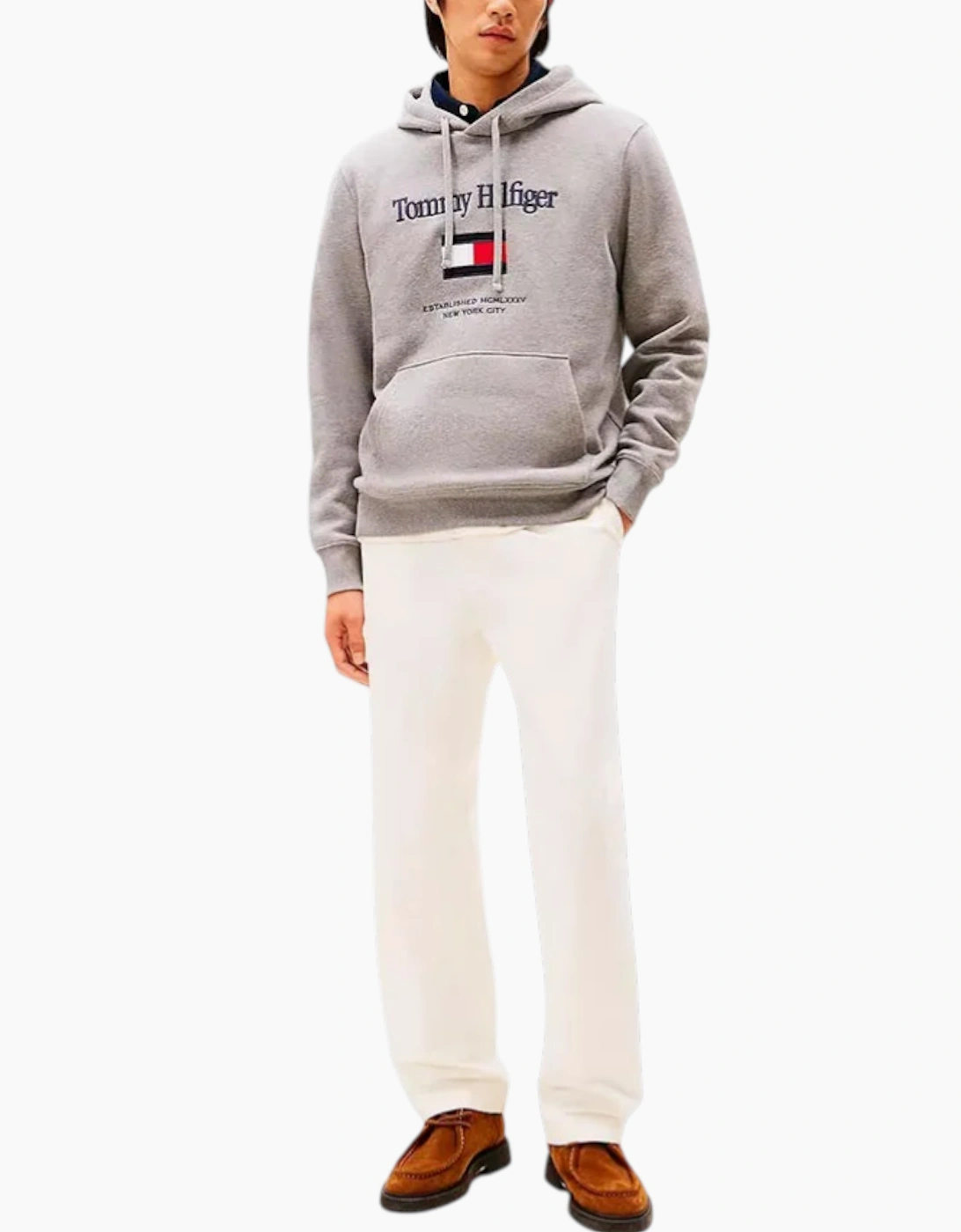 Tommy Hilfiger Mens Embroidery Flex Hoodies Casual Cotton Regular fit New Top