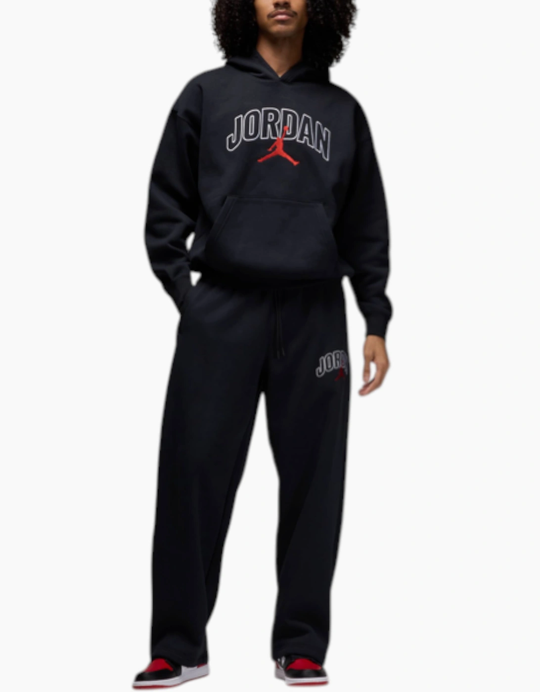 Nike Mens Jordan Hoodie Oversized Fleece Pullover
