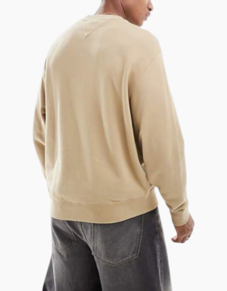 Tommy Hilfiger Mens Tonal Varsity Sweatshirt Casual Cotton Crew Neck New Top