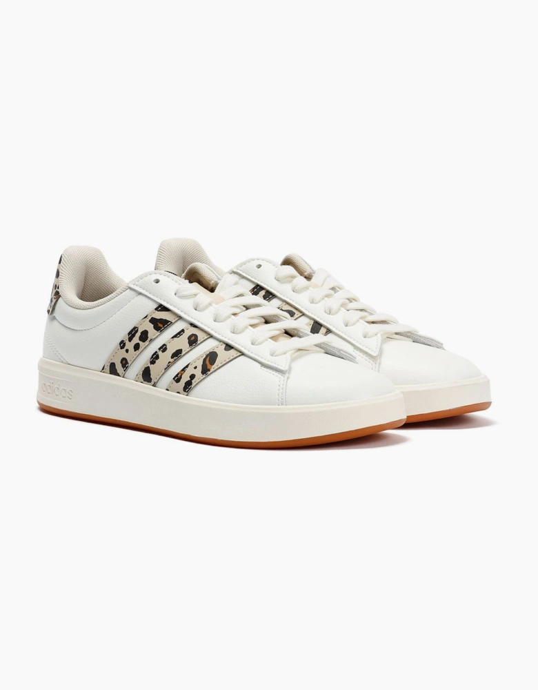 Adidas Grand Court 3.0 Women's Cream/Leopard Trainers