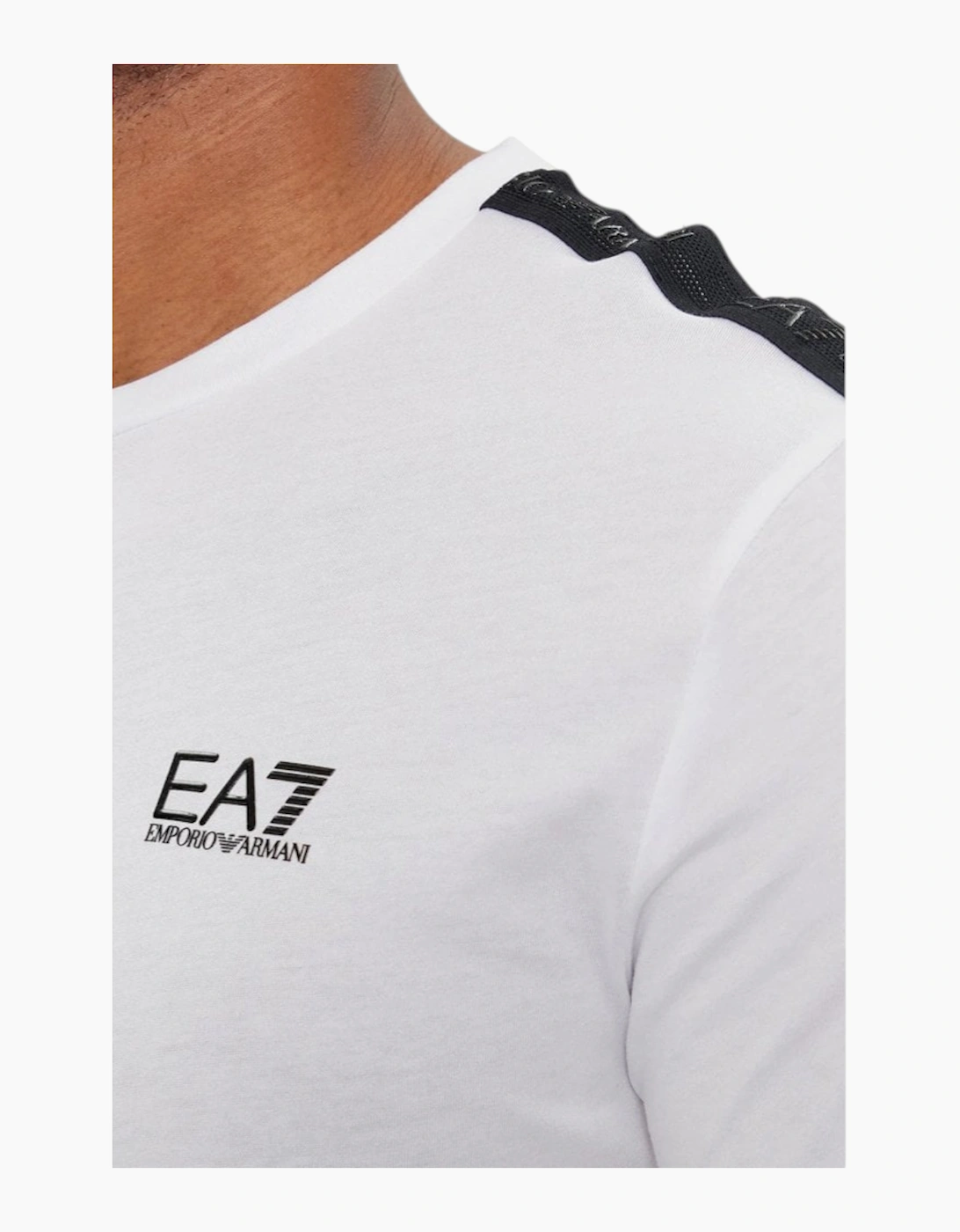 EA7 Emporio Armani Mens 3DPT35 PJ02Z Tape Logo T-Shirt