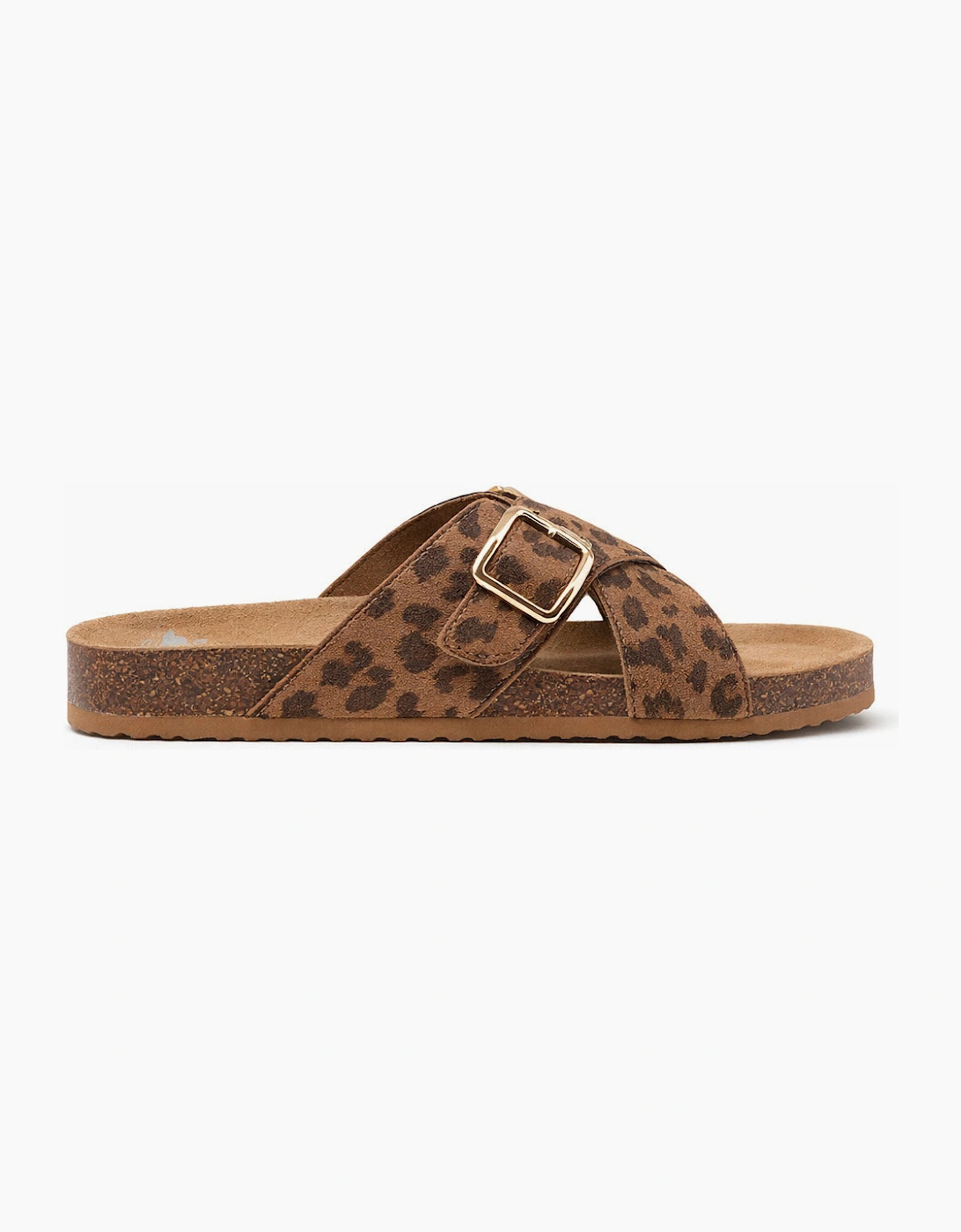 Rocket Dog ANNIE TIGG LEOPARD Womens Cross Strap Sandals Tan, 5 of 4