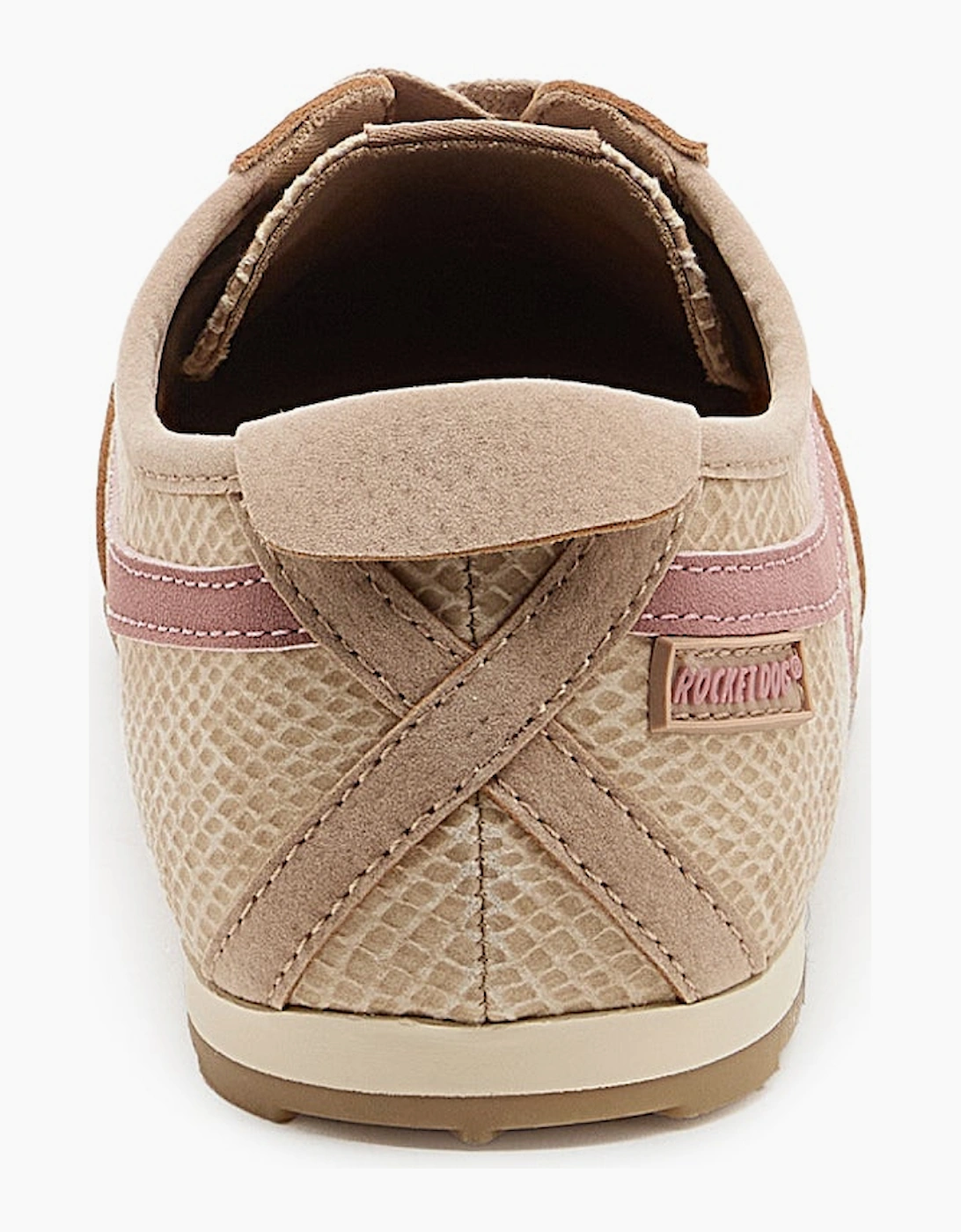 Rocket Dog DESTIN VULC Womens Casual Trainers Tan Snake/Combo
