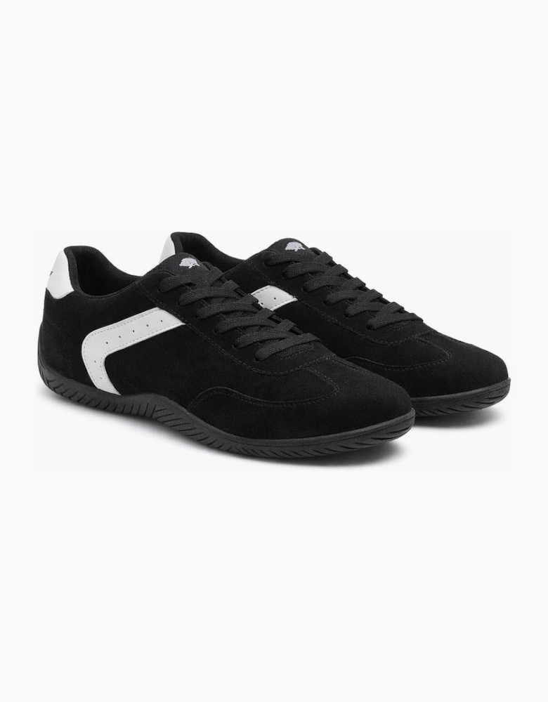 Rocket Dog RACE MICROFIBRE/PU Womens Casual Trainers Black