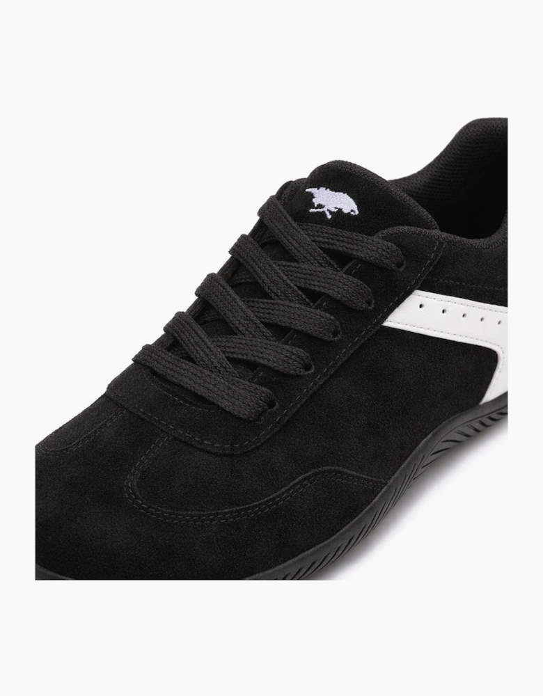 Rocket Dog RACE MICROFIBRE/PU Womens Casual Trainers Black