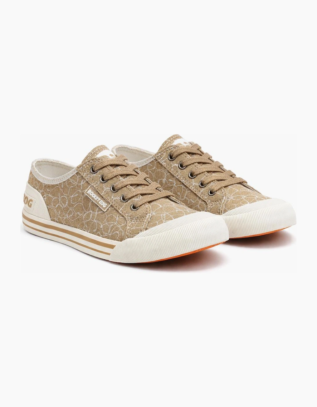 Rocket Dog JAZZIN MARIPOSA Womens Canvas Trainers Tan