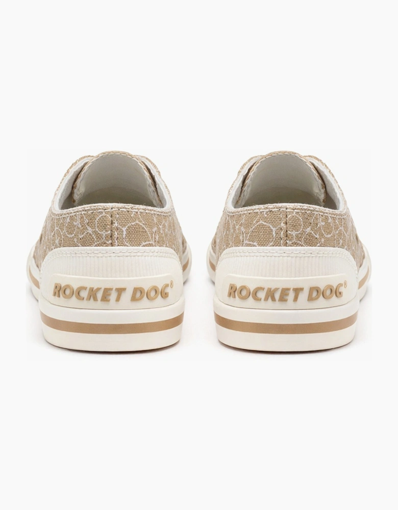 Rocket Dog JAZZIN MARIPOSA Womens Canvas Trainers Tan