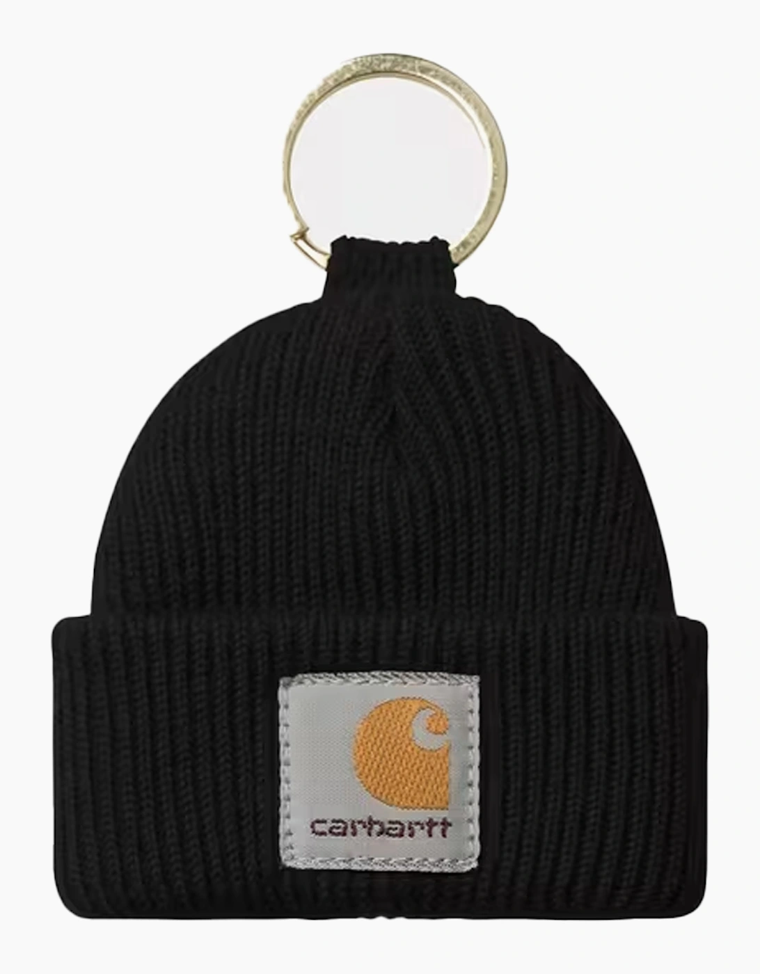 Carhartt Wip Men's Black Mini Watch Hat Keychain - Size: One Size