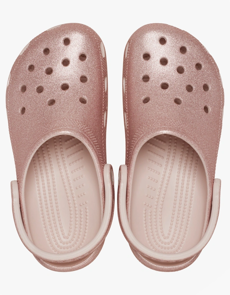 Crocs CLASSIC GLITTER Unisex Adults Clogs Quartz Glitter
