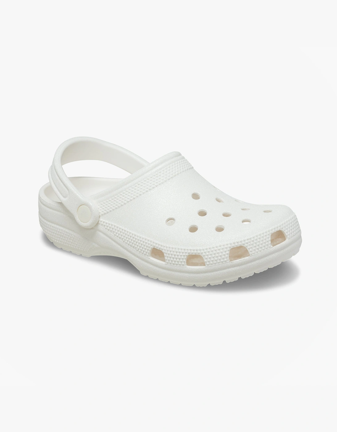 Crocs CLASSIC GLITTER Unisex Adults Clogs White
