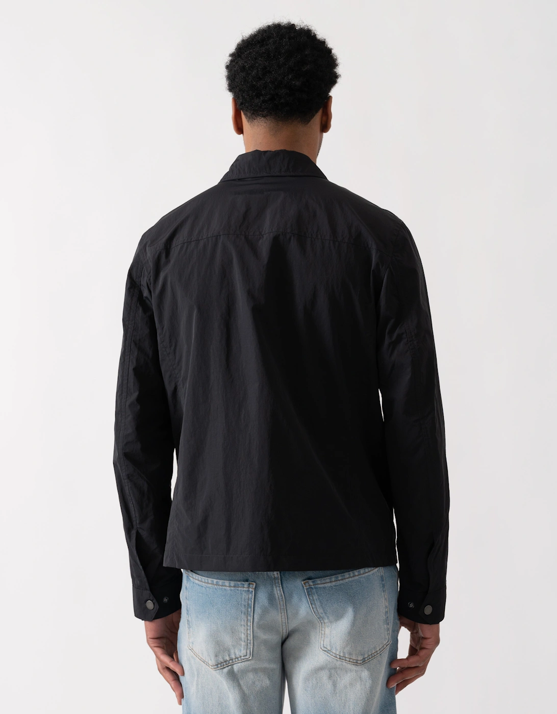 Belstaff Grid Mens Overshirt - Black