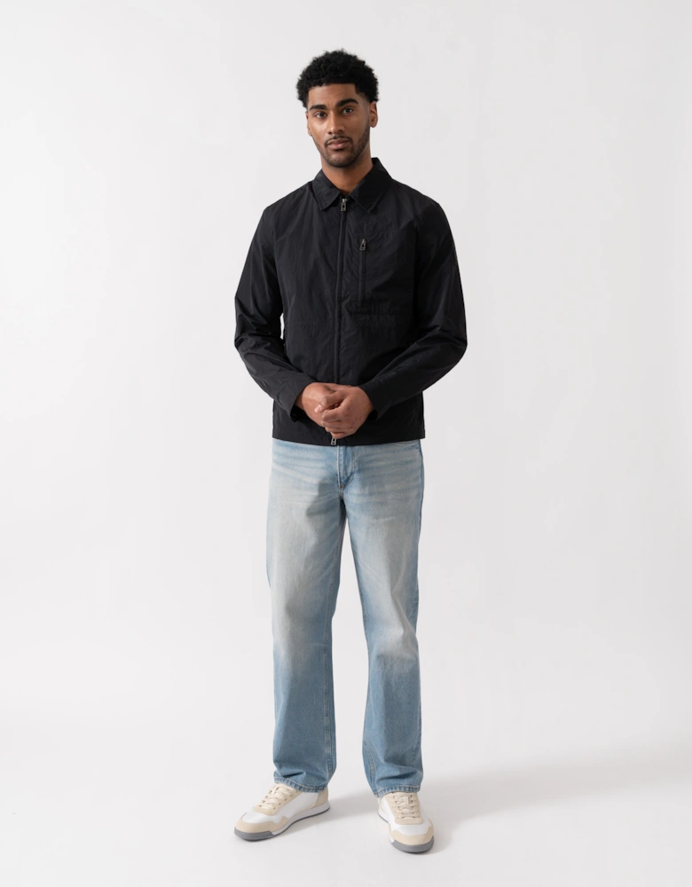Belstaff Grid Mens Overshirt - Black