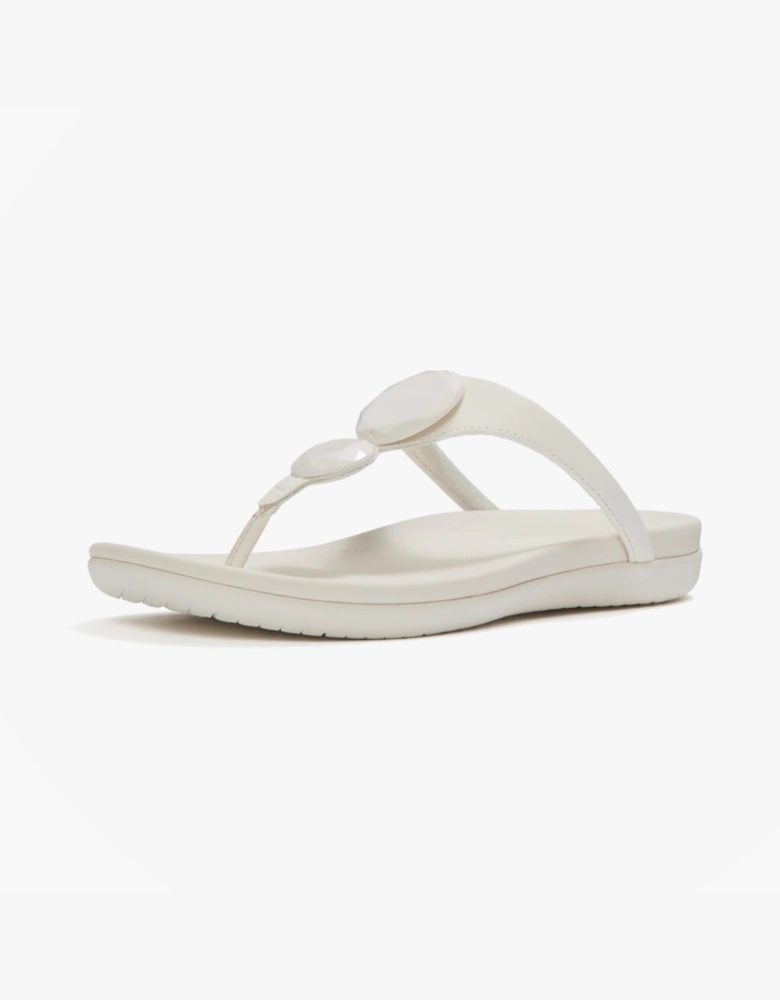 FitFlop SOLAY GLOSSY Womens Flip-flops Cream