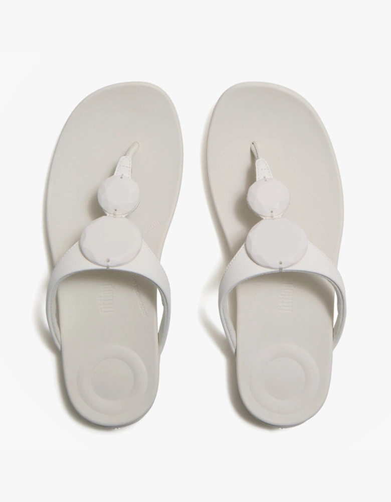 FitFlop SOLAY GLOSSY Womens Flip-flops Cream