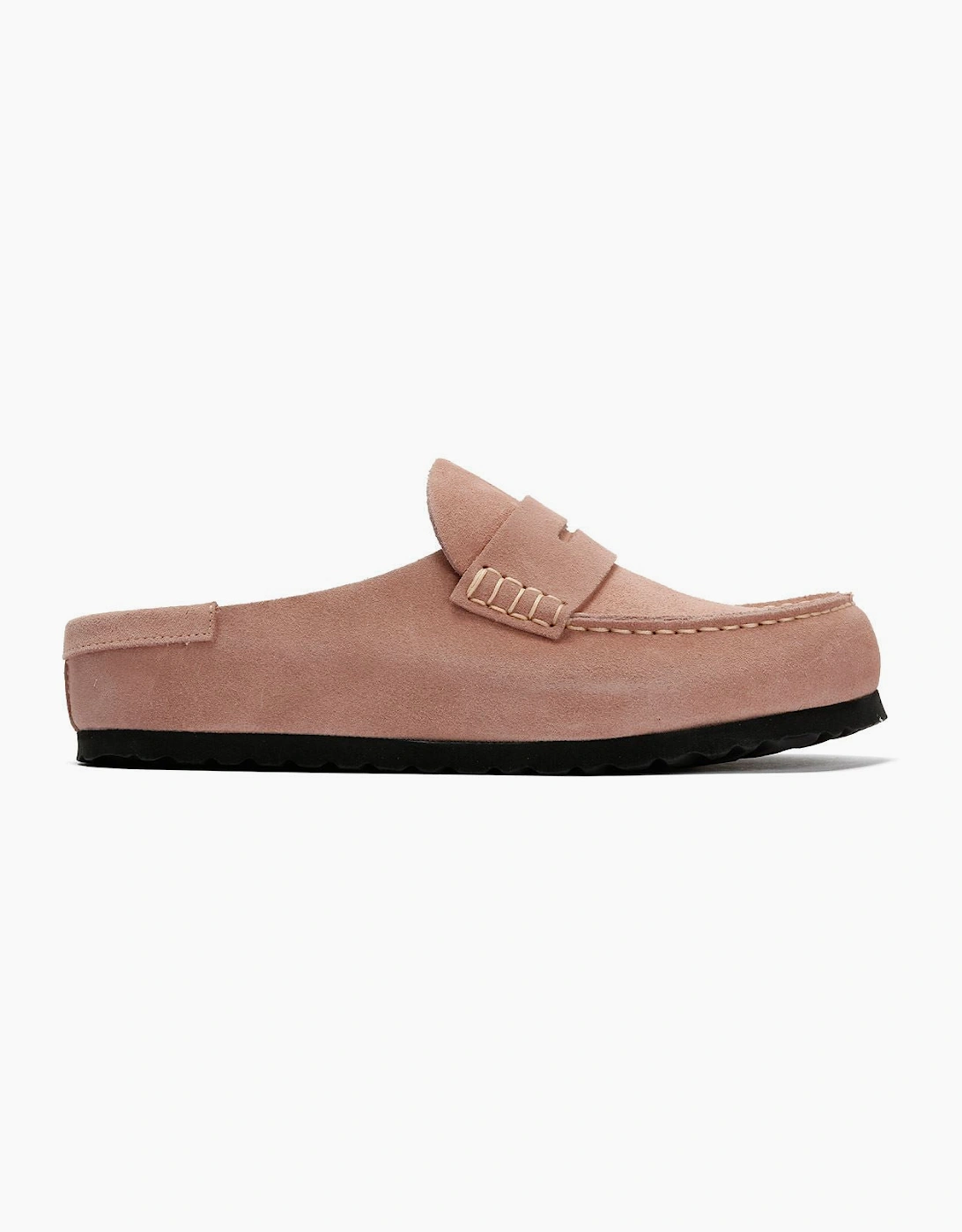 Birkenstock Naples Suede Women's Pink Clay Regular Clogs