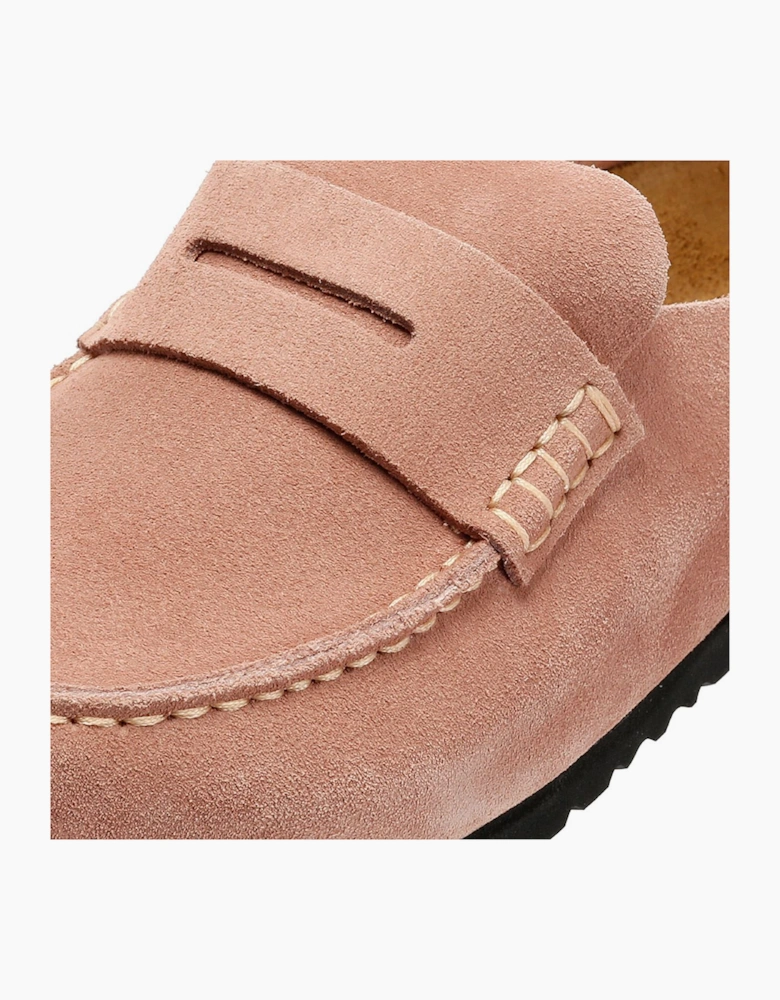 Birkenstock Naples Suede Women's Pink Clay Regular Clogs