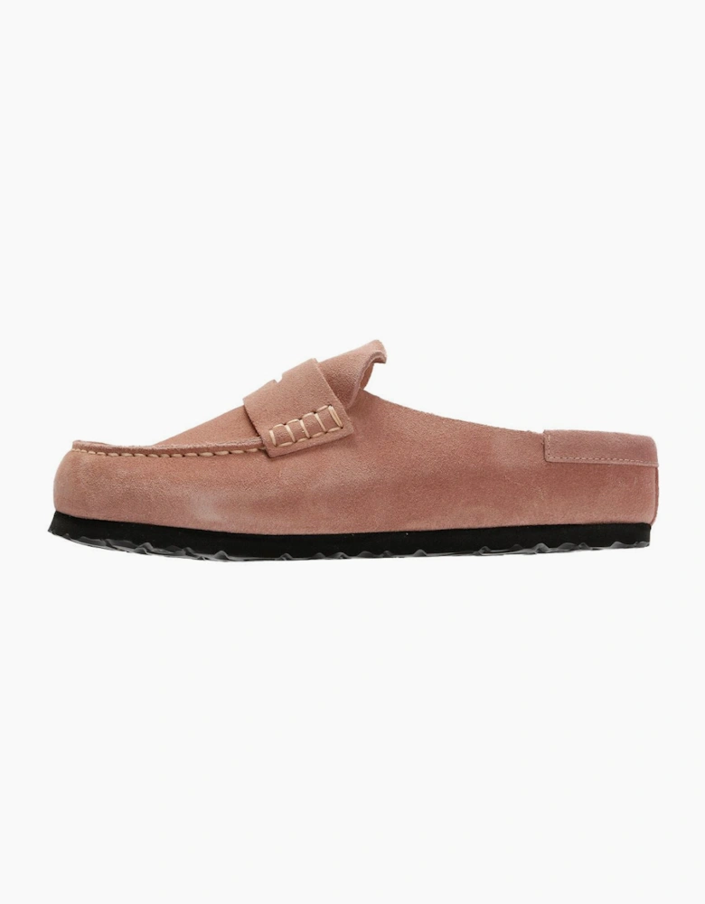 Birkenstock Naples Suede Women's Pink Clay Regular Clogs
