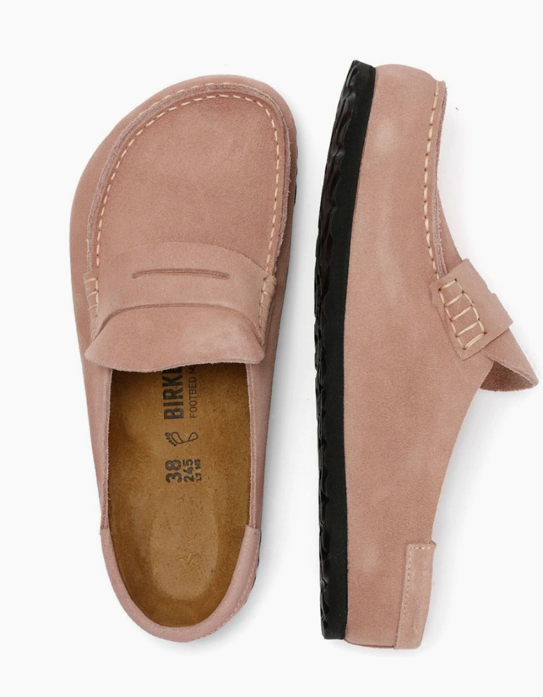 Birkenstock Naples Suede Women's Pink Clay Regular Clogs