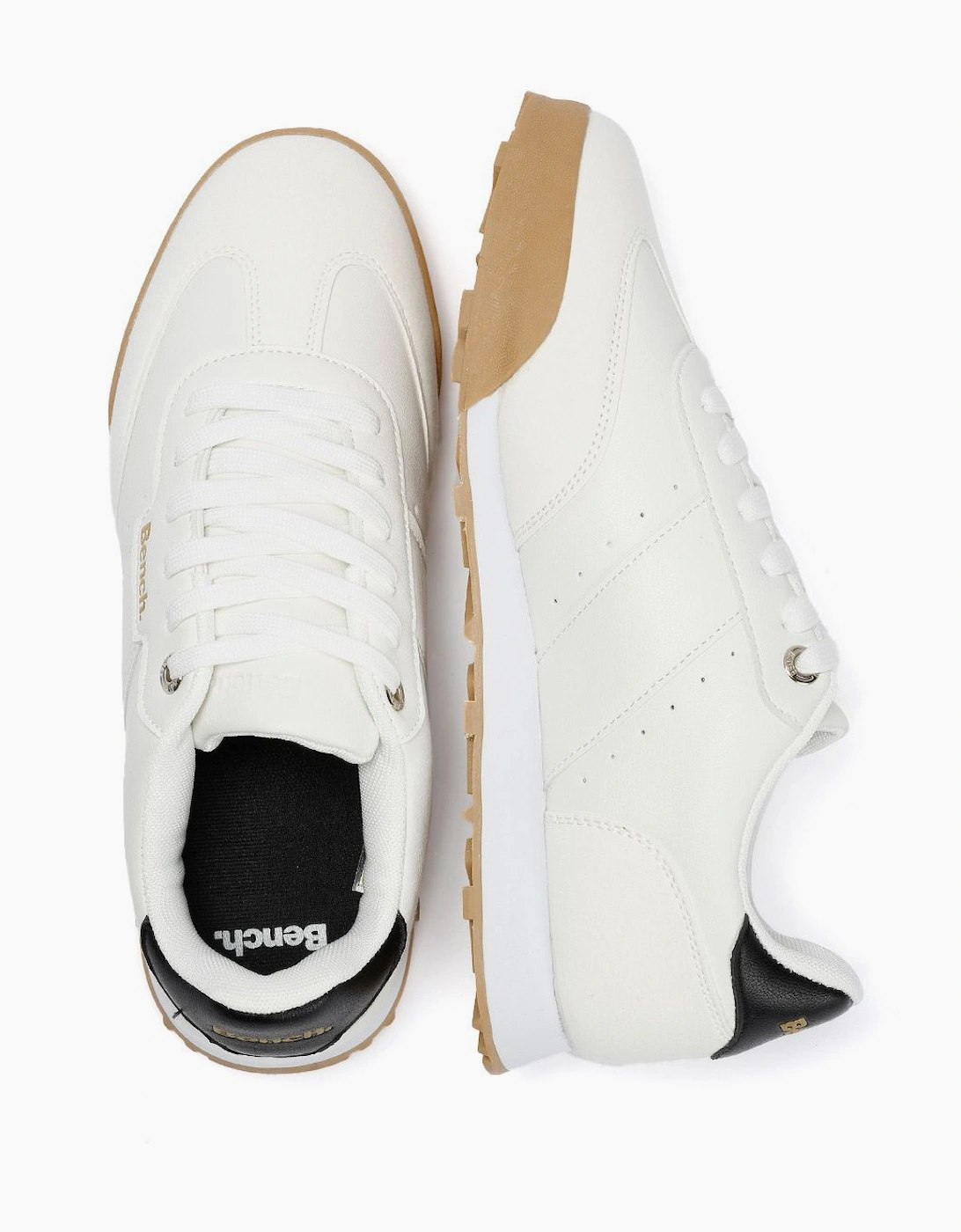 Bench Murray Men's White/Gum Trainers