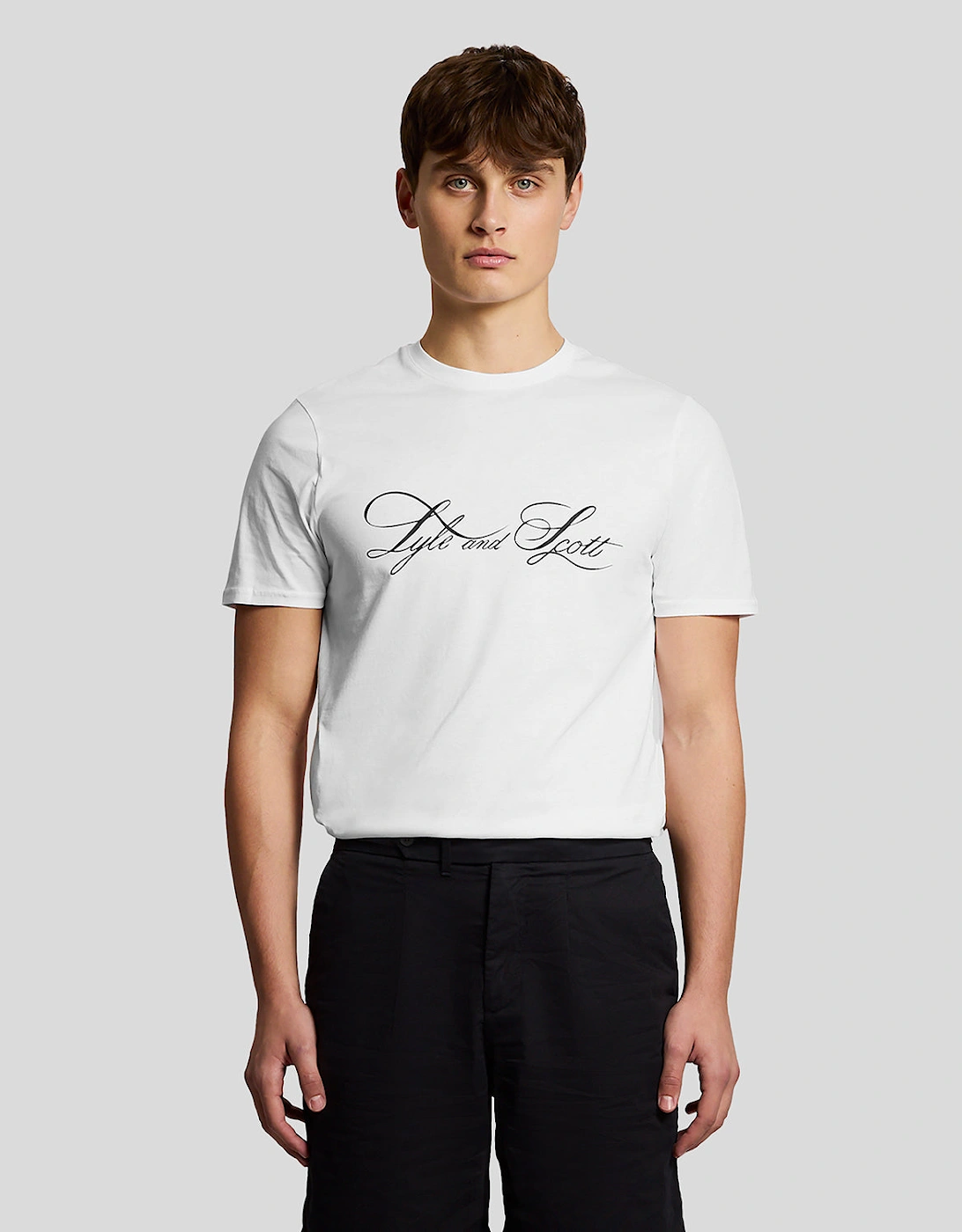 Lyle & Scott Superfine Mens Graphic T-Shirt - 626 White, 7 of 6