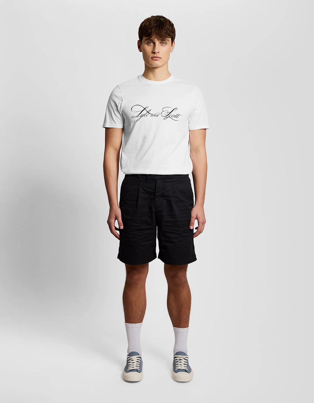 Lyle & Scott Superfine Mens Graphic T-Shirt - 626 White
