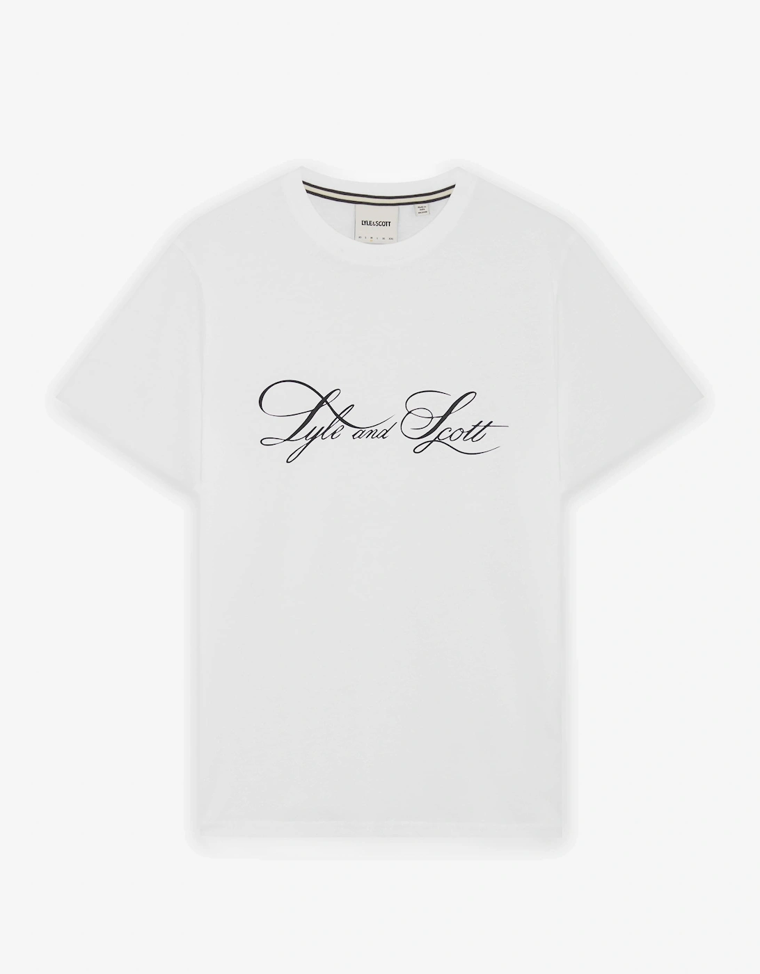 Lyle & Scott Superfine Mens Graphic T-Shirt - 626 White