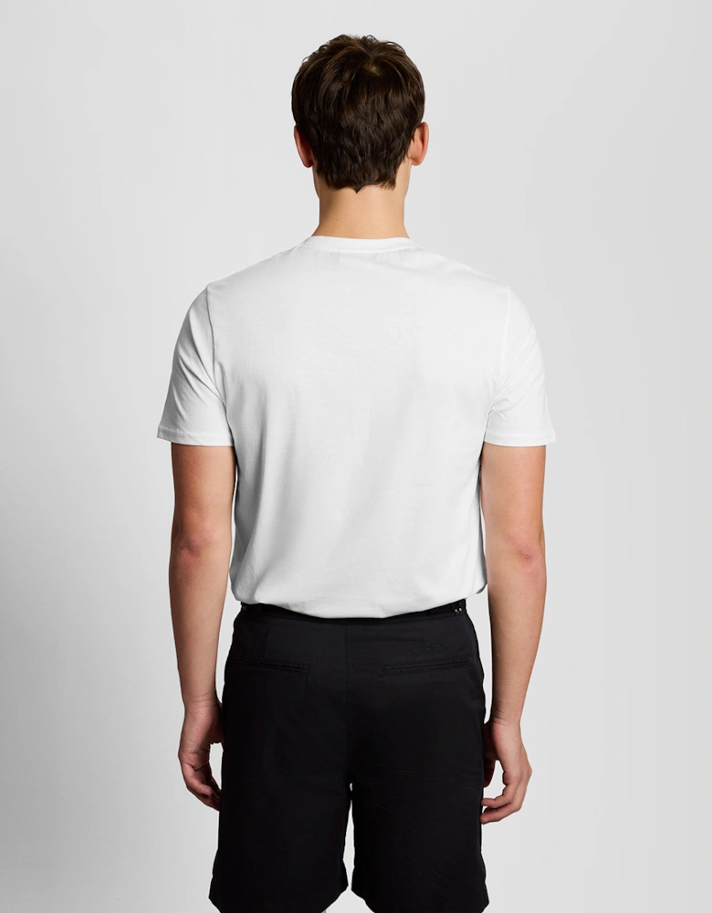 Lyle & Scott Superfine Mens Graphic T-Shirt - 626 White