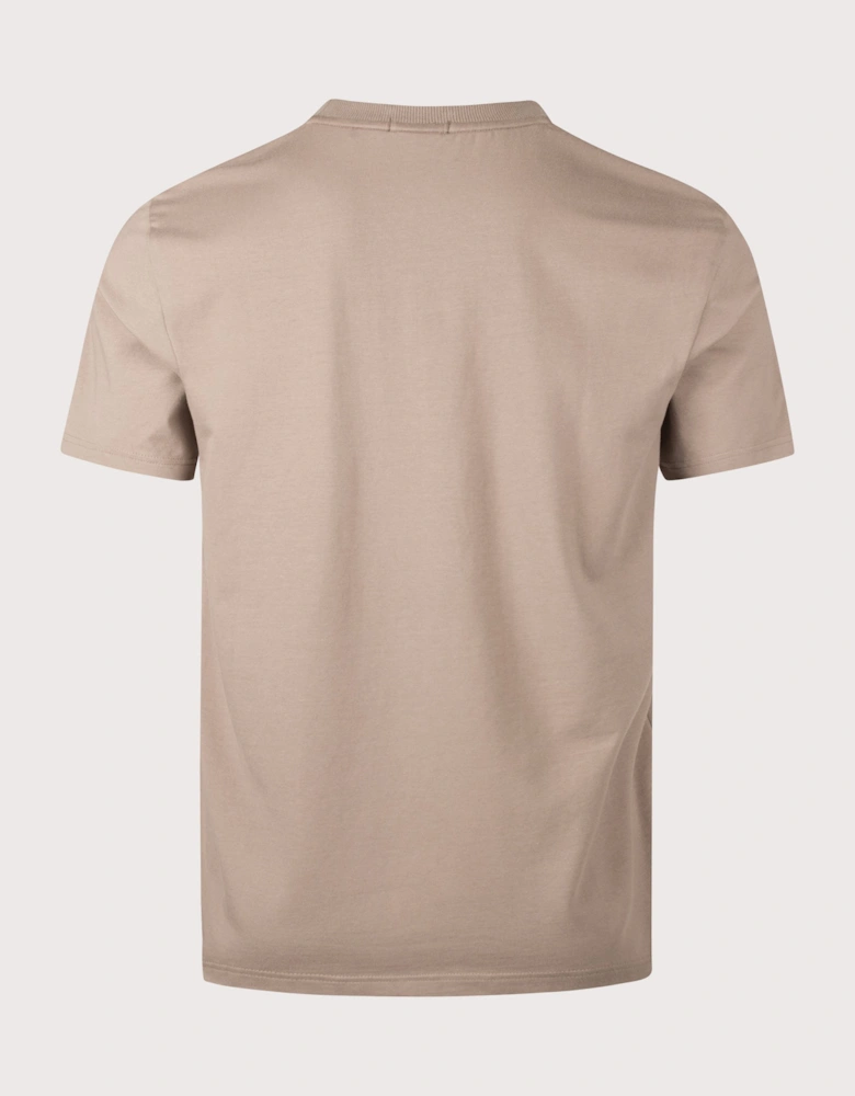 Regular Fit Globe Logo Pattern T-Shirt