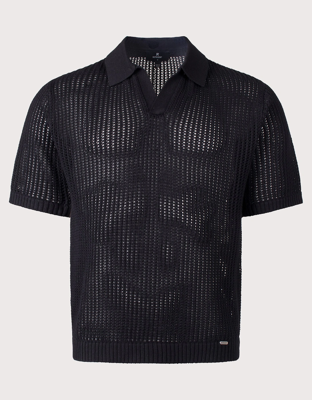 Beverly Open Gauge Knitted Polo Shirt