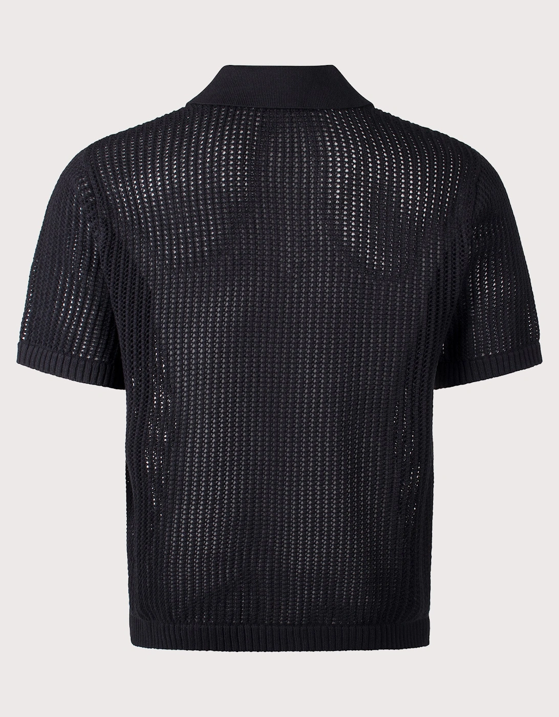 Beverly Open Gauge Knitted Polo Shirt