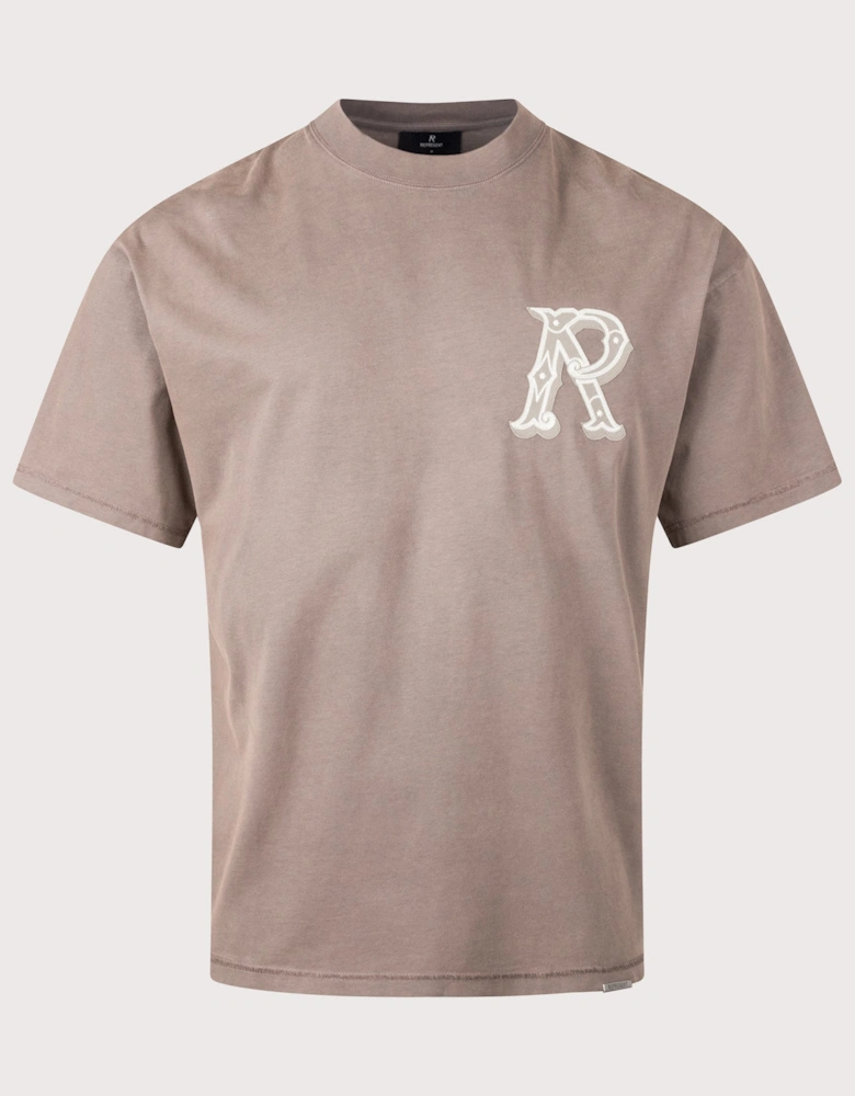 Oversized Fit Western Initial T-Shirt