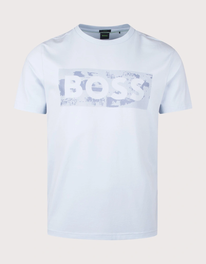 Regular Fit Globe Logo Pattern T-Shirt