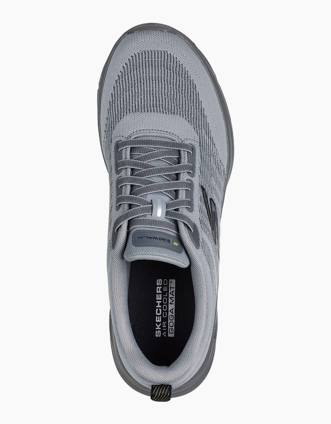 Skechers GO Walk 8 Day Textile Men's Grey/Yellow Standard Trainers