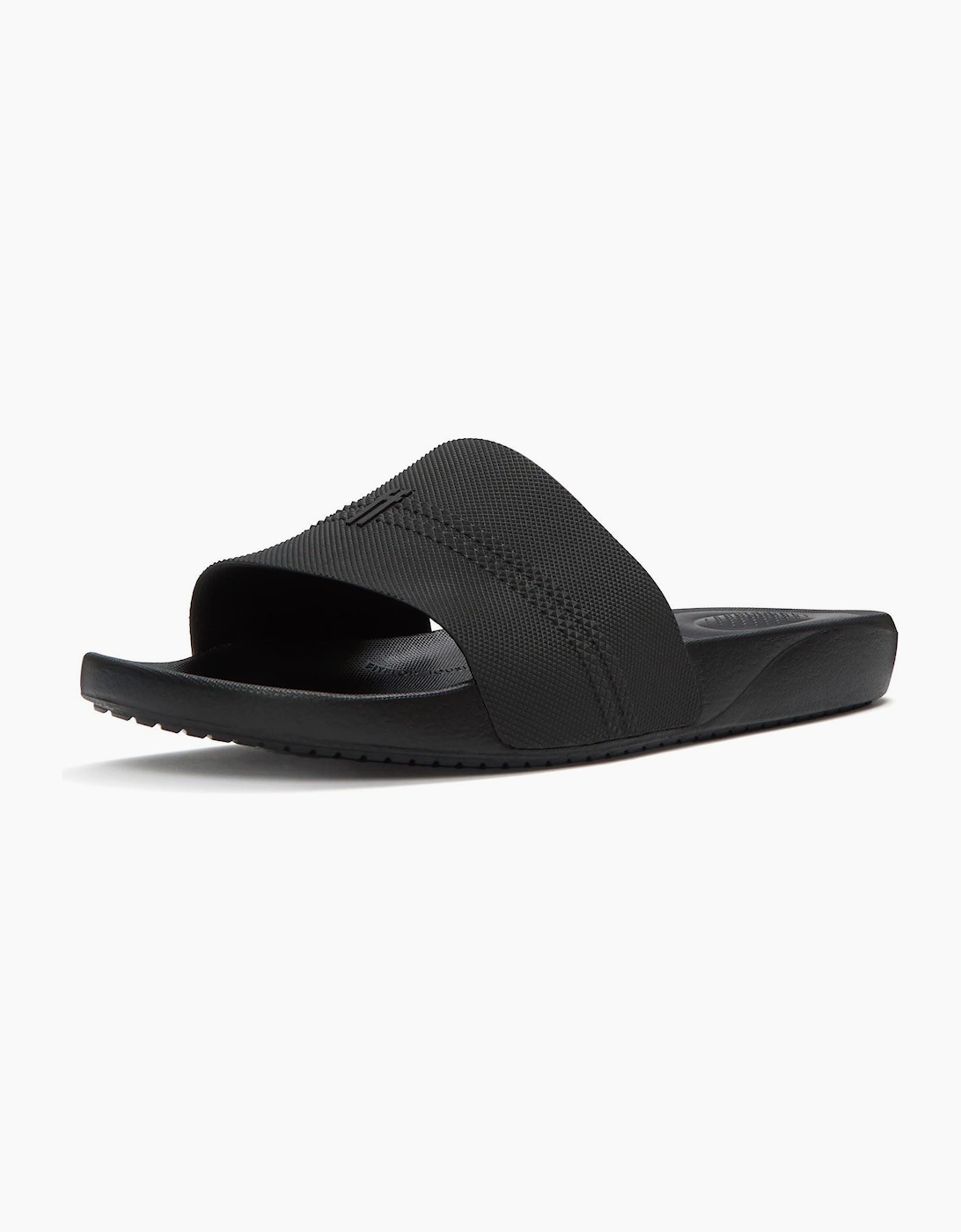 Fitflop iQushion Pool Slides Polyurethane Men's All Black Slides