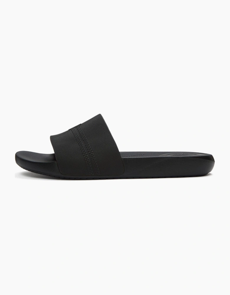 Fitflop iQushion Pool Slides Polyurethane Men's All Black Slides