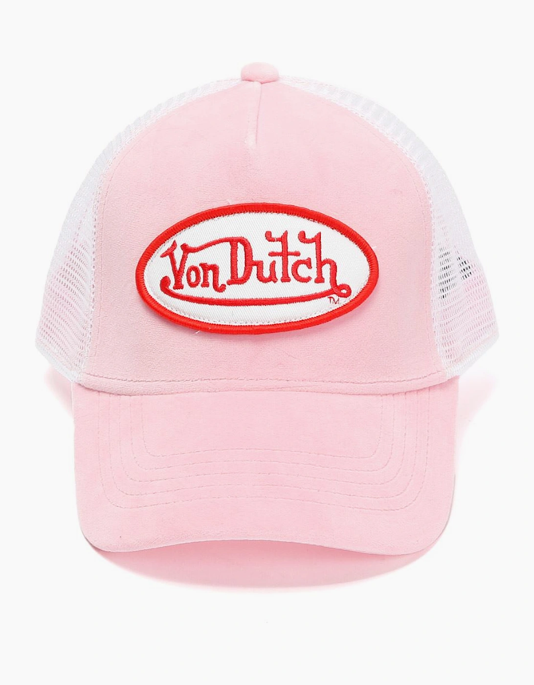 Von Dutch Velvet Trucker Pink/Red Caps