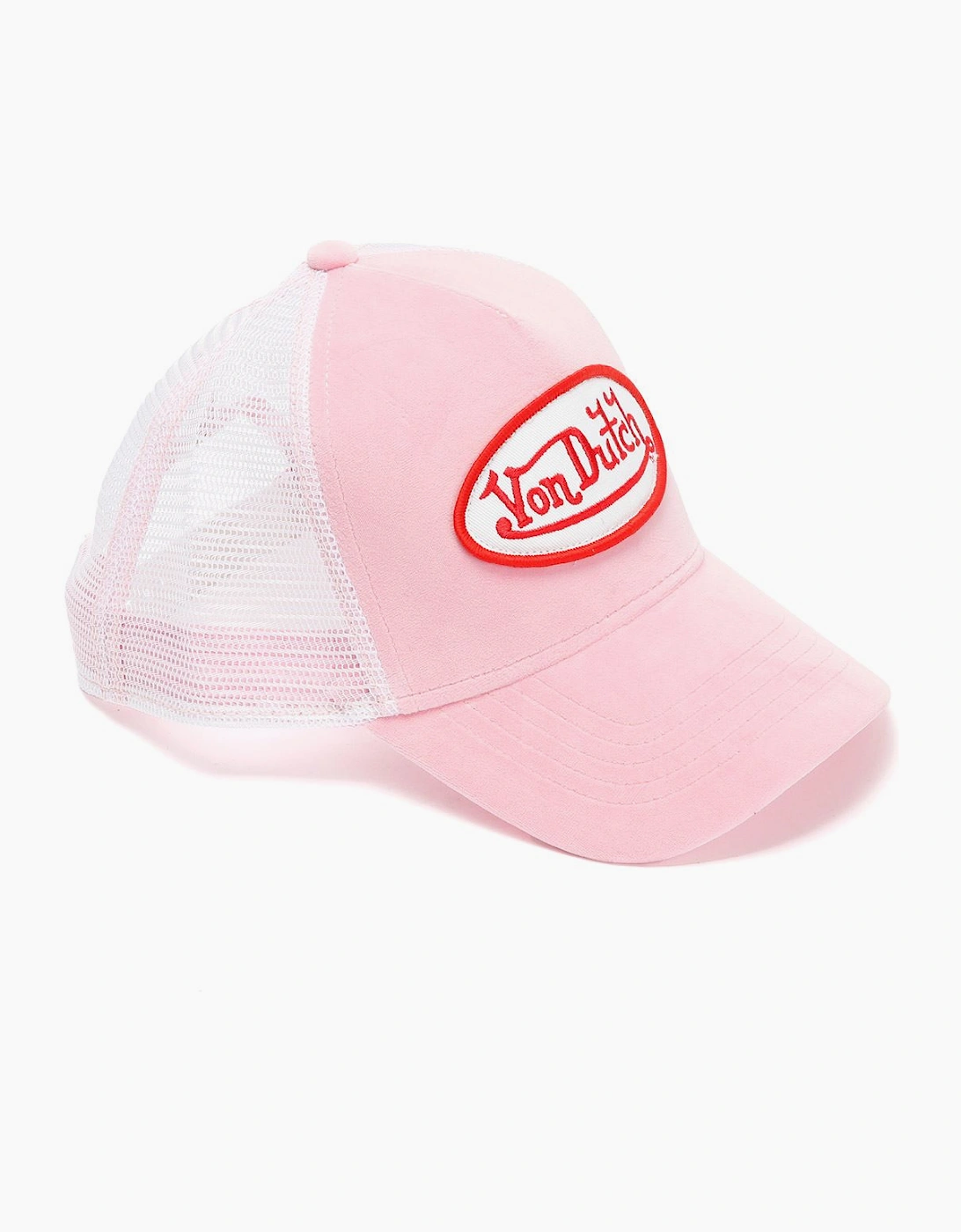 Von Dutch Velvet Trucker Pink/Red Caps