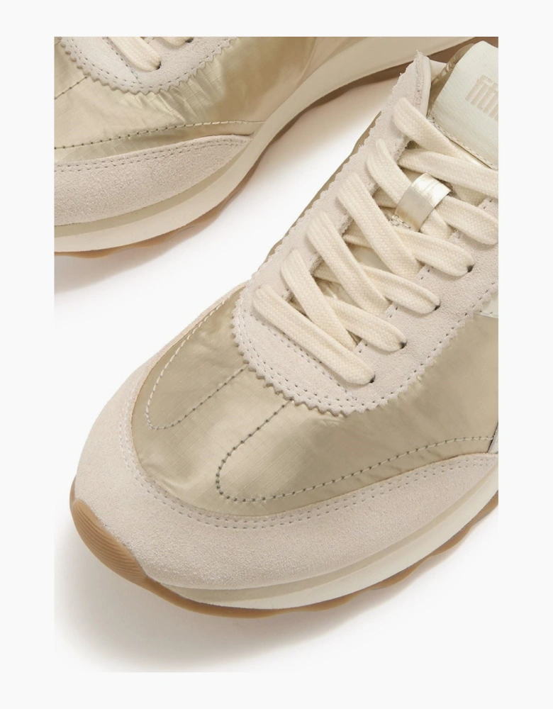 Fitflop Retro-Q FF Nylon Women's Platino Trainers