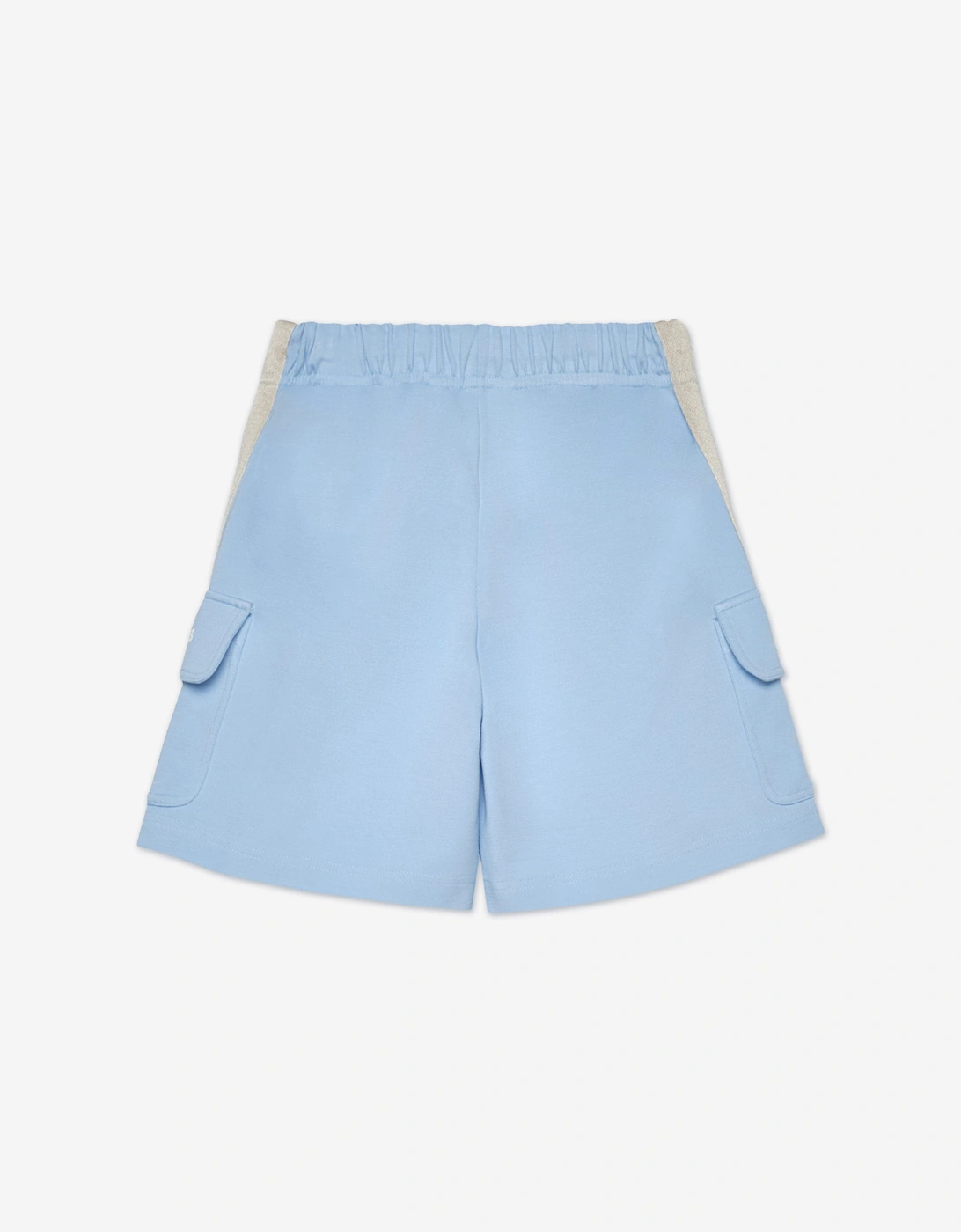 Palm Angels Boys Track Cargo Shorts in Blue