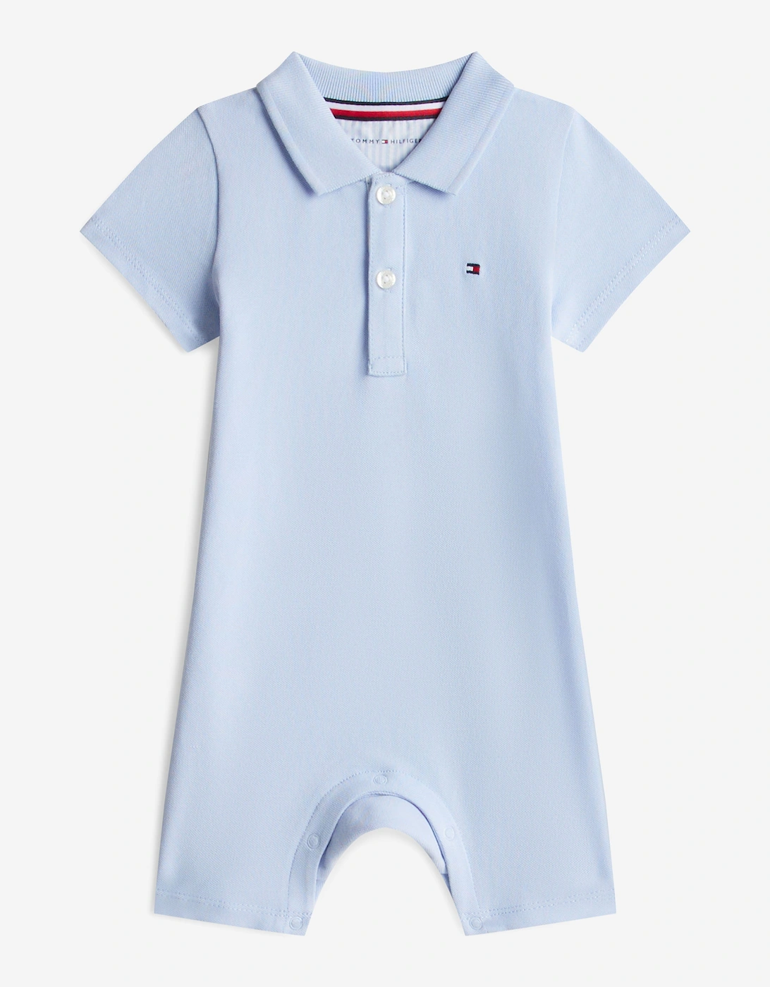 Tommy Hilfiger Boys Blue Baby Essential Polo Shortie In  0-3 Months 1 Mth Kids