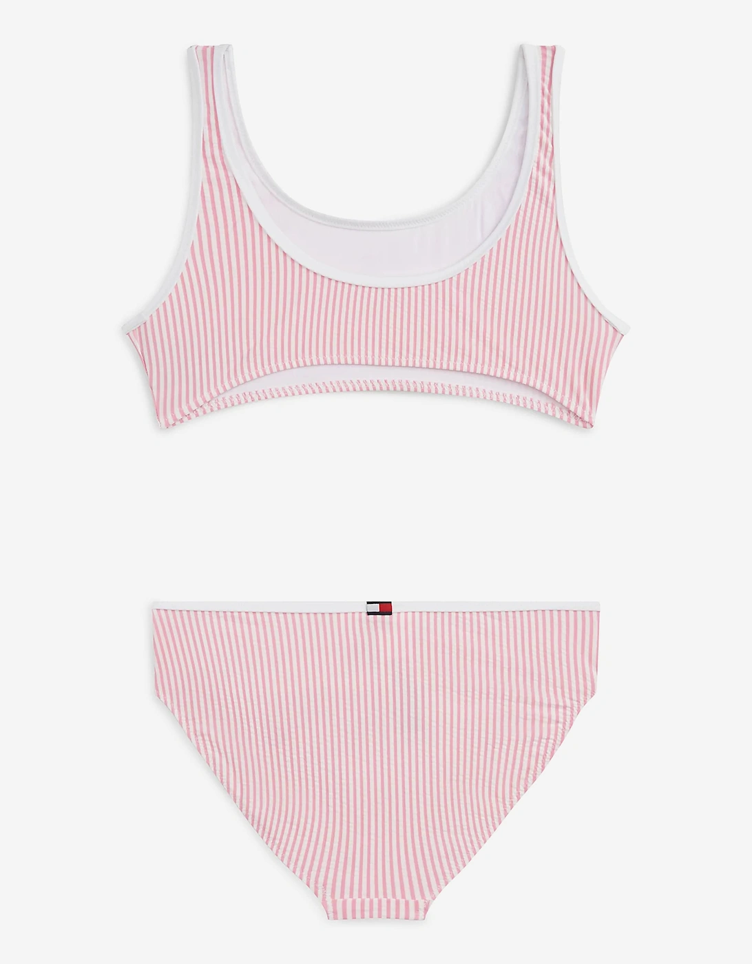 Tommy Hilfiger Girls Seersucker Bikini in Pink