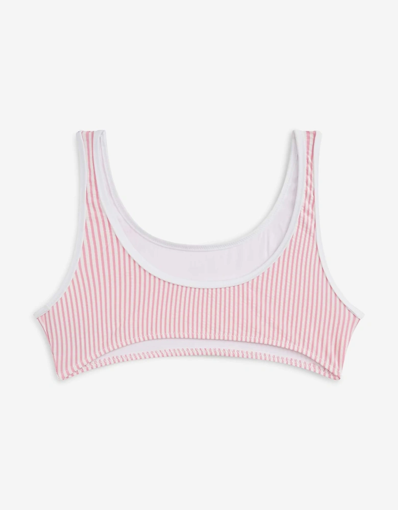 Tommy Hilfiger Girls Seersucker Bikini in Pink