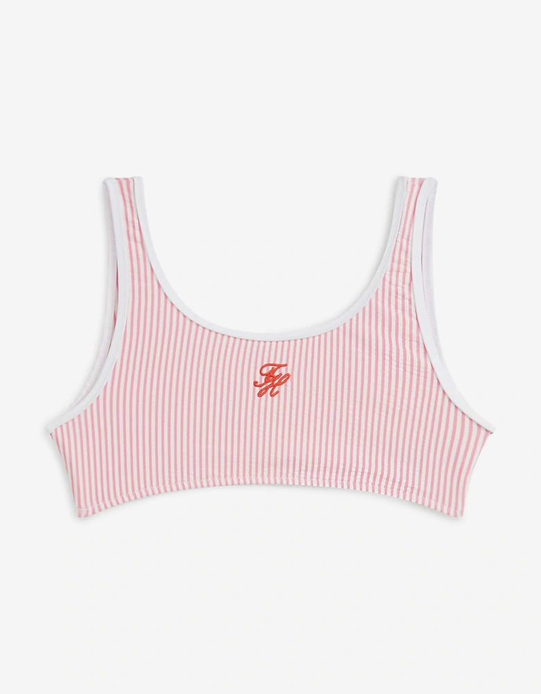 Tommy Hilfiger Girls Seersucker Bikini in Pink